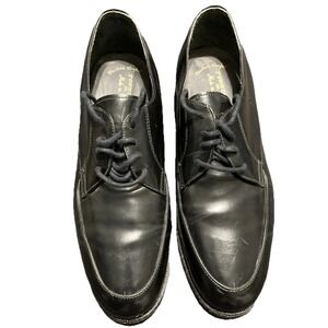 Vintage Towncraft Cushion Mens Dress Shoes 10D Black Leather Derby Oxford Brazil